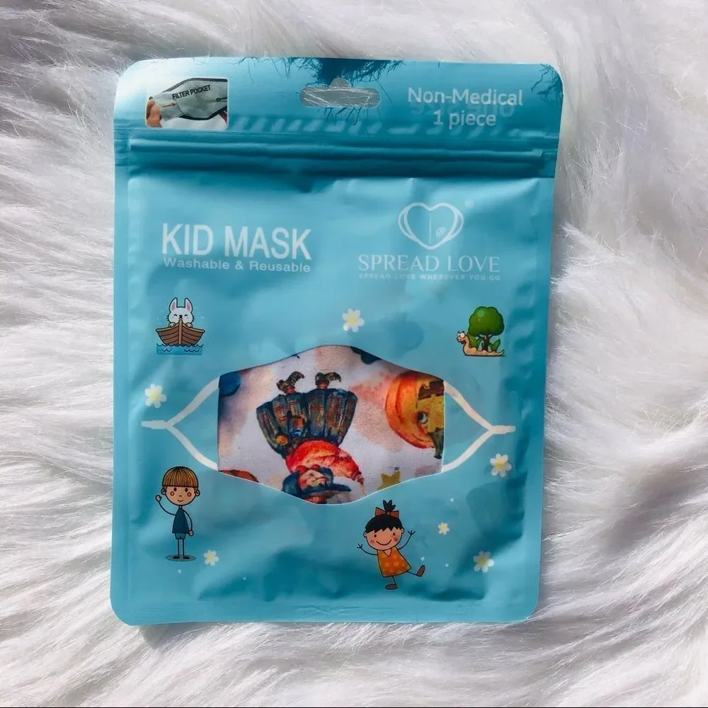Brand New Halloween Kids Face Mask One Size Adjustable Strap‎ (KIDS MASK)